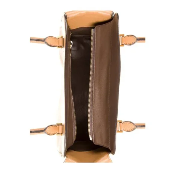 MICHAEL KORS Large Gia Satchel Tote Tan - Picture 14 of 14